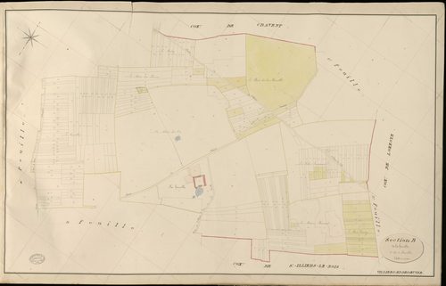 Villiers-en-Désœuvre. Section B _ de la harelle _ 2e de 4 Feuilles