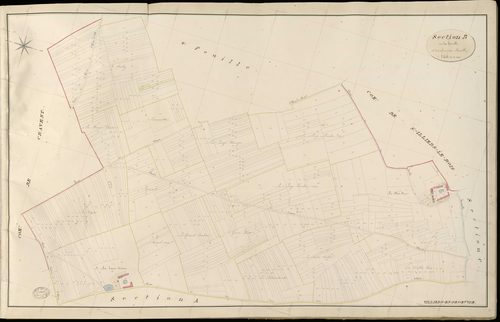 Villiers-en-Désœuvre. Section B _ de la harelle _ 4e et dernière Feuille