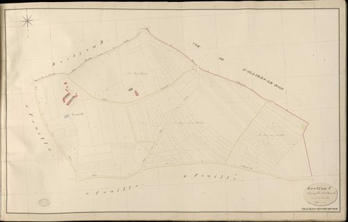 Villiers-en-Désœuvre. Section C _ d'Heurgeville et de Channel _ 1re de 5 feuilles