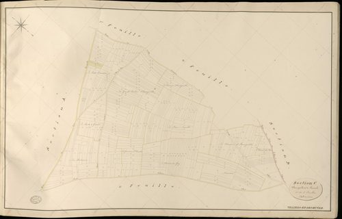 Villiers-en-Désœuvre. Section C _ d'Heurgeville et de Channel _ 4e de 5 feuilles