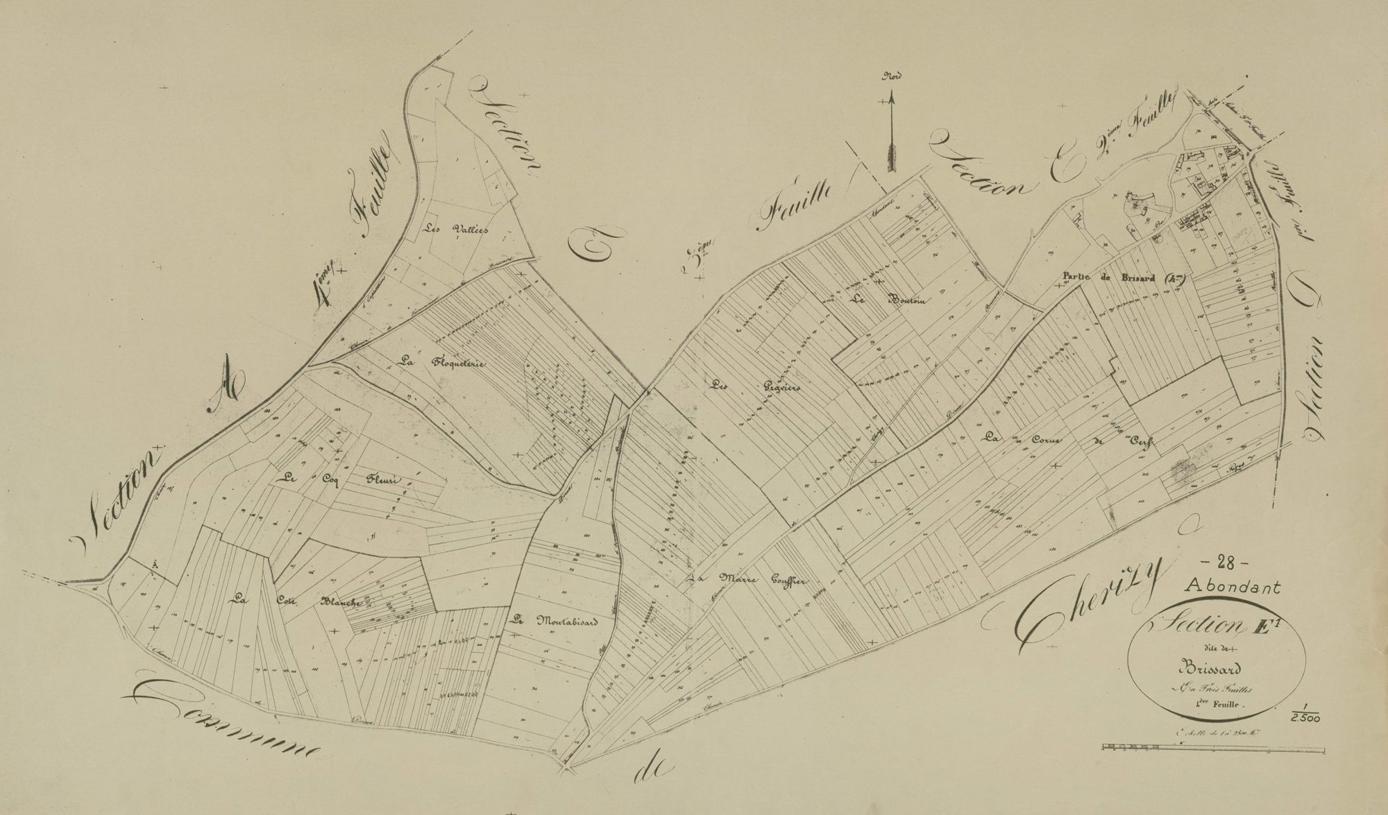 Section E, Brissard, feuille 1.