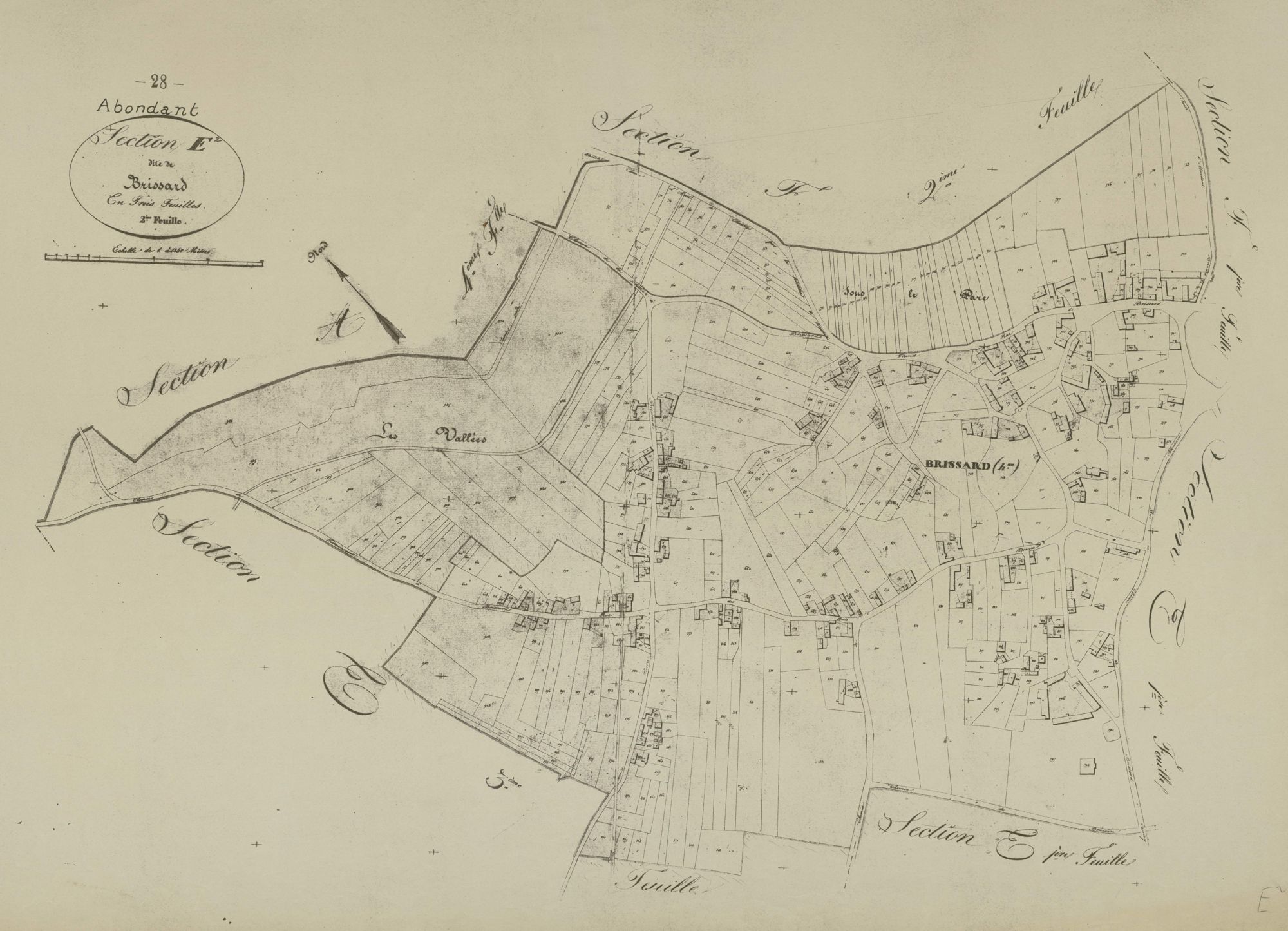 Section E, Brissard, feuille 2.