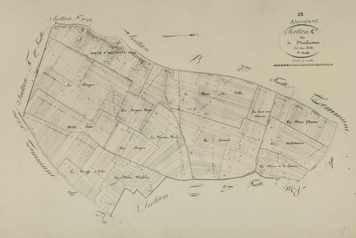 Section C, Moulincourt, feuille 1.