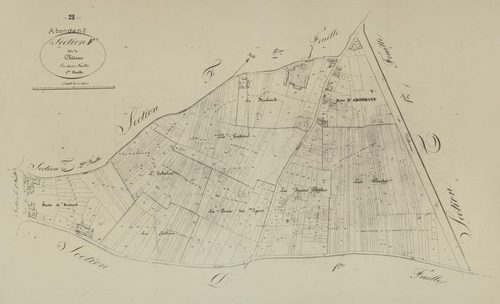 Section F, le Château, feuille 1.
