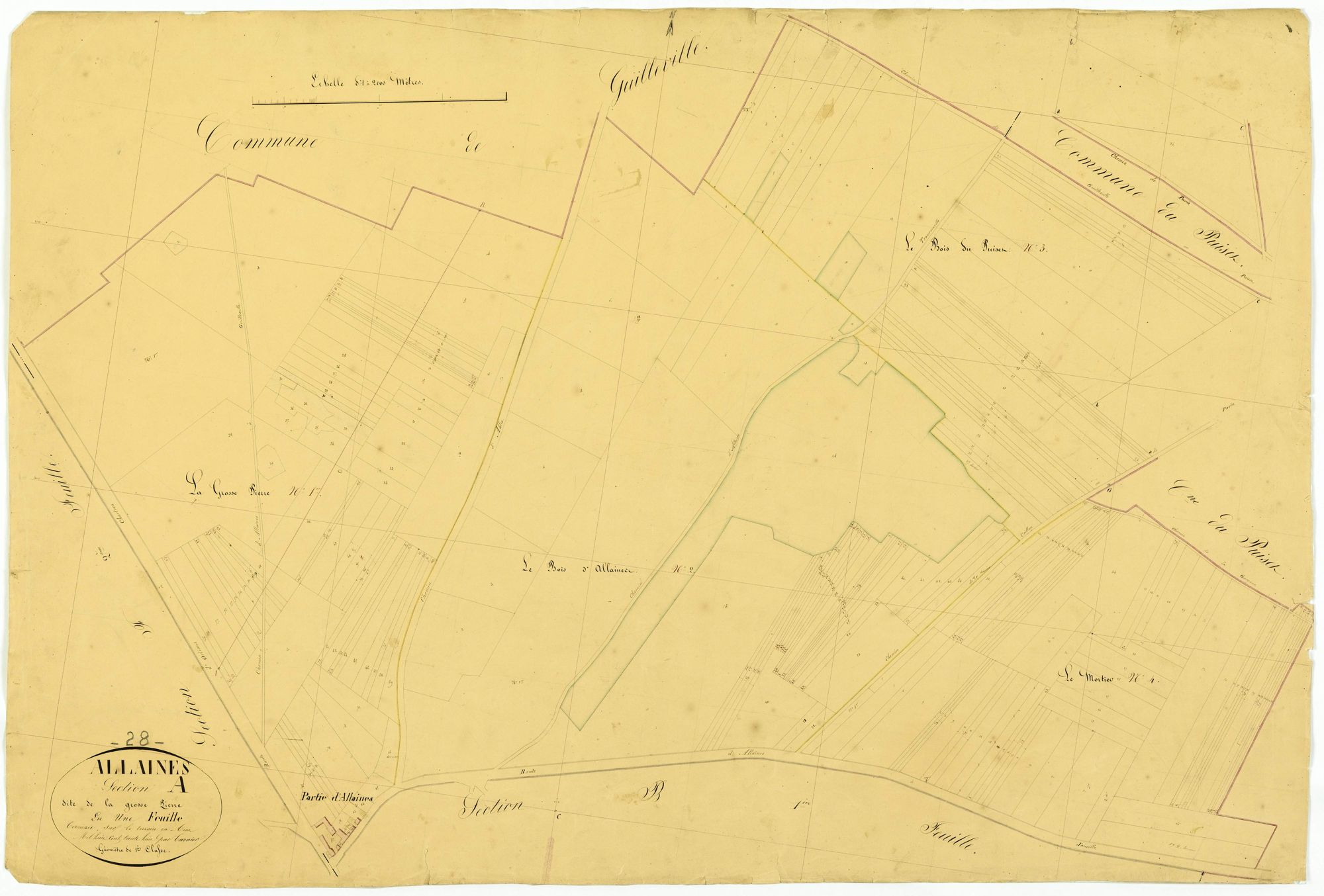 Section A, la Grosse Pierre, en une feuille.