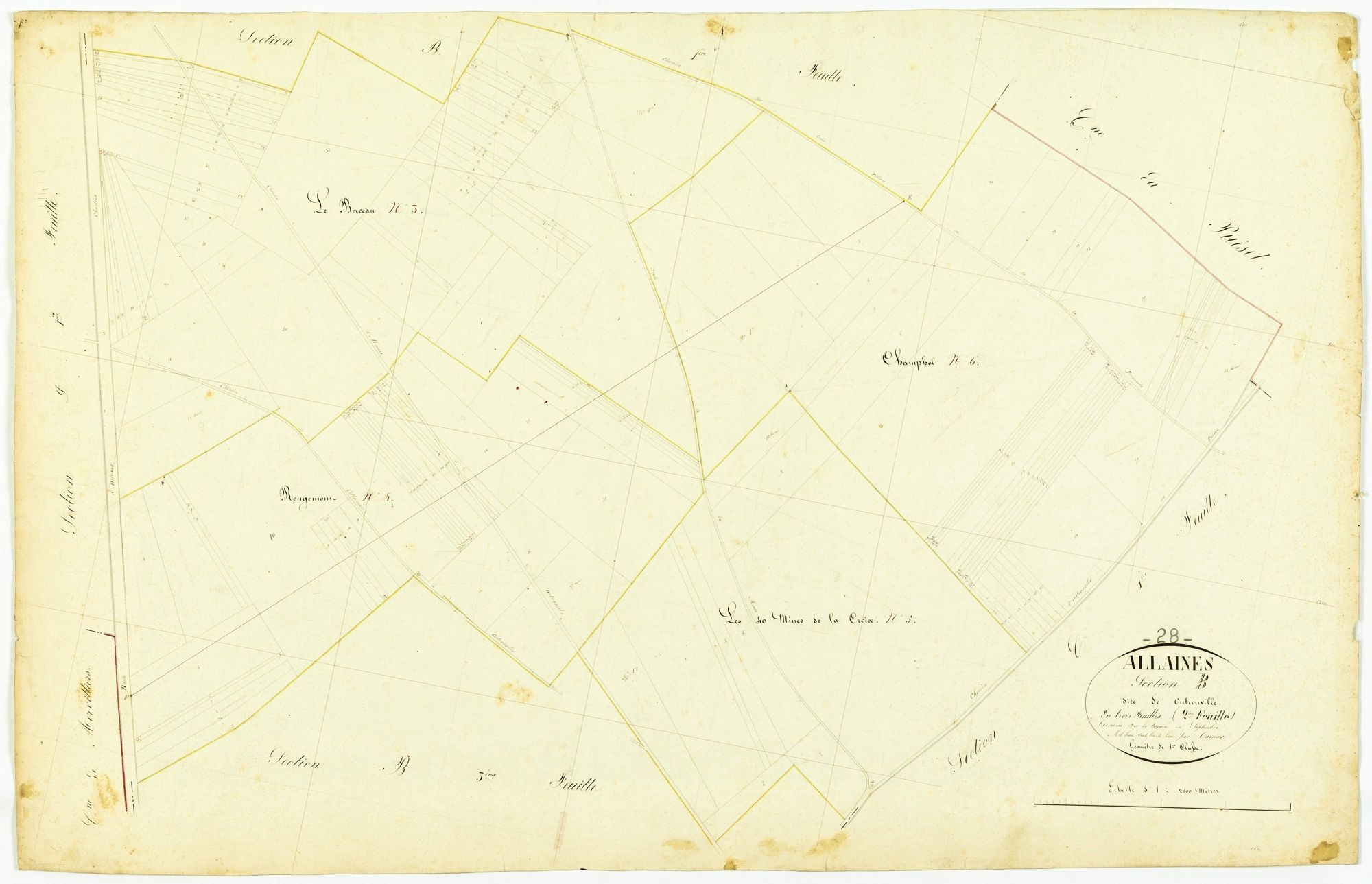 Section B, Outrouville, feuille 2.
