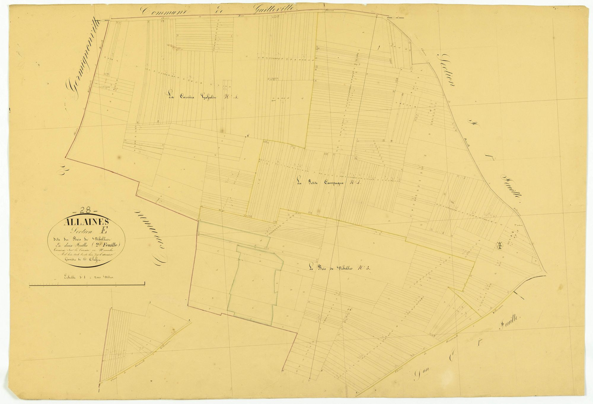 Section E, le Bois de Nibelles, feuille 2.