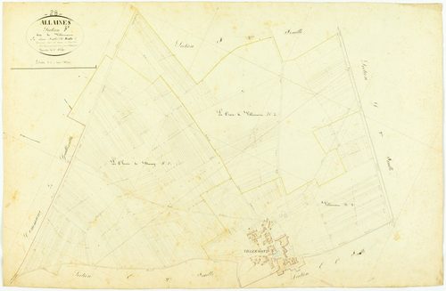 Section F, Villermoux, feuille 1.
