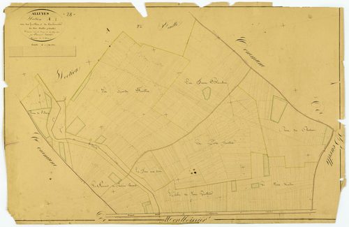 Section A, les Forvilles et Coulommier, feuille 1.