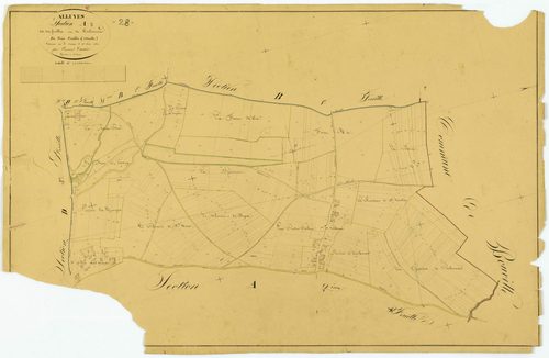 Section A, les Forvilles et Coulommier, feuille 3.