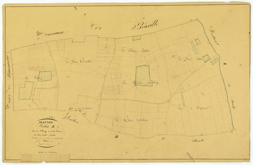 Section B, le Village et la Ronce, feuille 1.