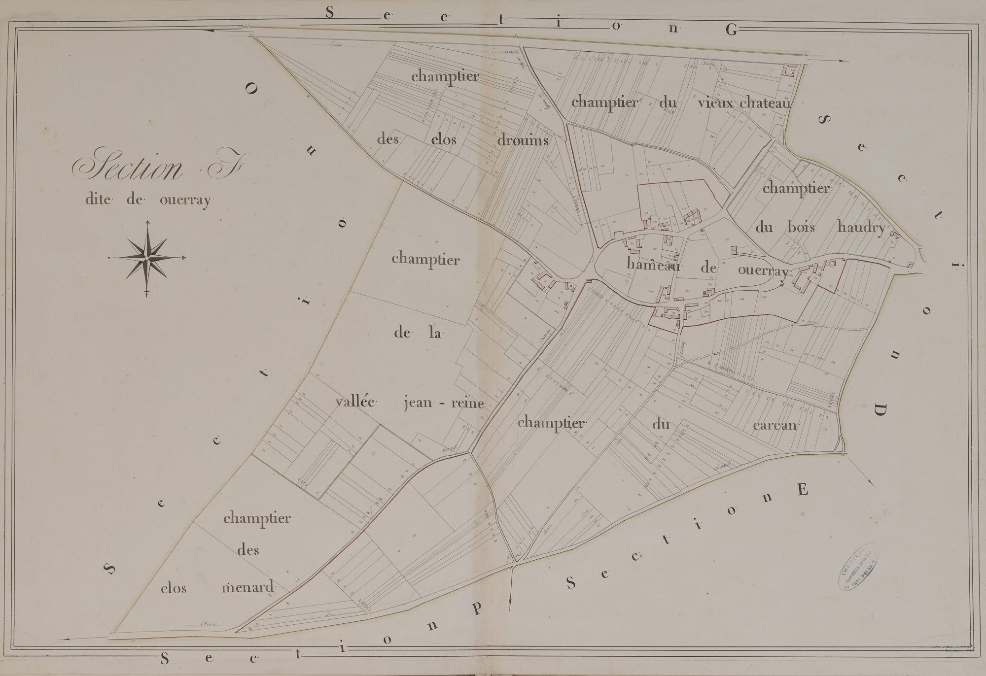 Section F, Ouerray, en une feuille.