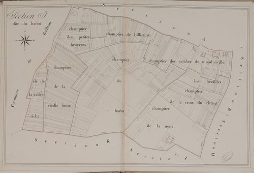 Section J, le Bariot, en une feuille.
