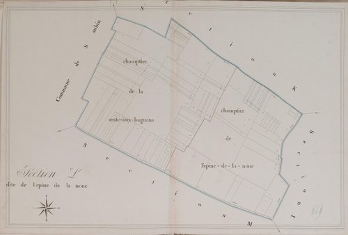 Section L, l'Epine de la Noue, en une feuille.