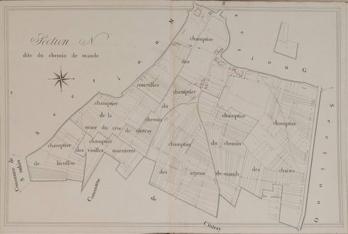 Section N, le Chemin de Mande, en une feuille.
