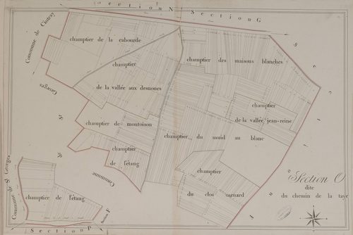 Section O, le Chemin de la Taye, en une feuille.