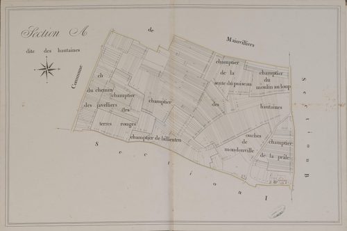 Section A, les Hautaines, en une feuille.