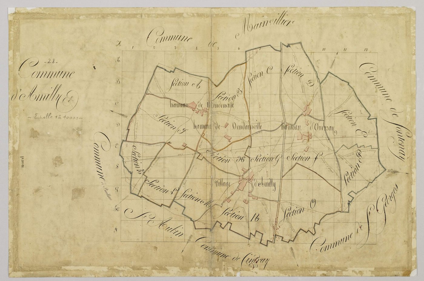 [Tableau d'assemblage de la commune d'Amilly] .