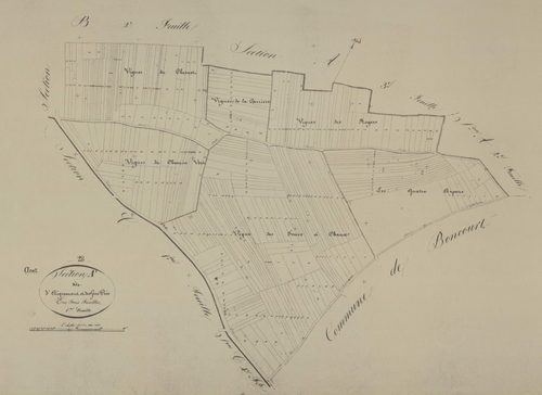 Section A, Aigremont et les Gros Prés, feuille 1.