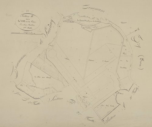 Section B, la Ville et le Parc, feuille 1.