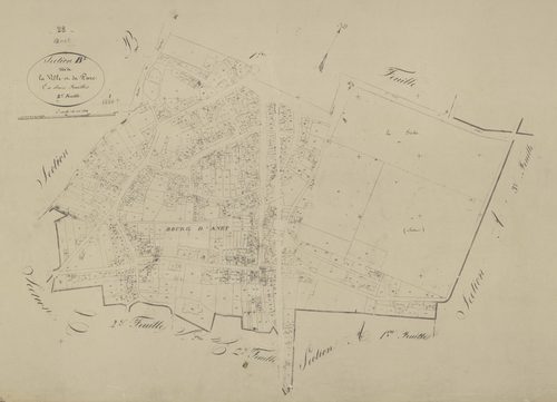 Section B, la Ville et le Parc, feuille 2.