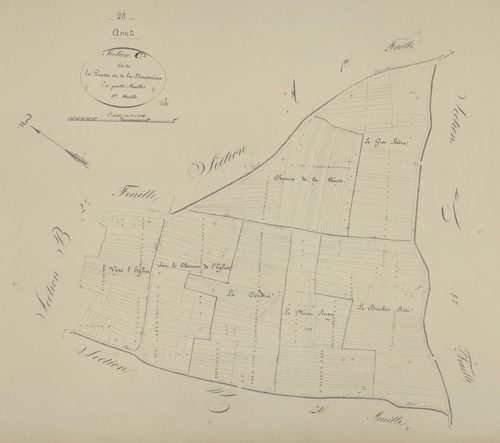 Section C, la Presse et la Dousseine, feuille 1.