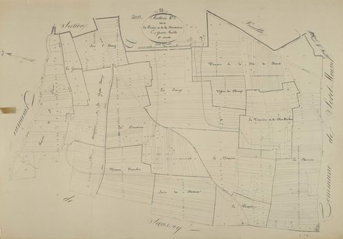 Section C, la Presse et la Dousseine, feuille 3.