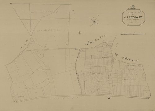 Section A, la Coudraye, feuille 1.