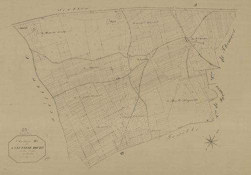 Section B, la Butte du Moulin, feuille 1.