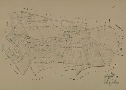 Section C, la Villeneuve, feuille 1.