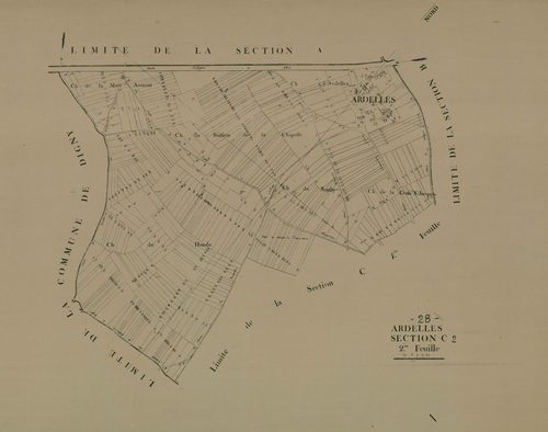 Section C, [la Villeneuve], feuille 2.