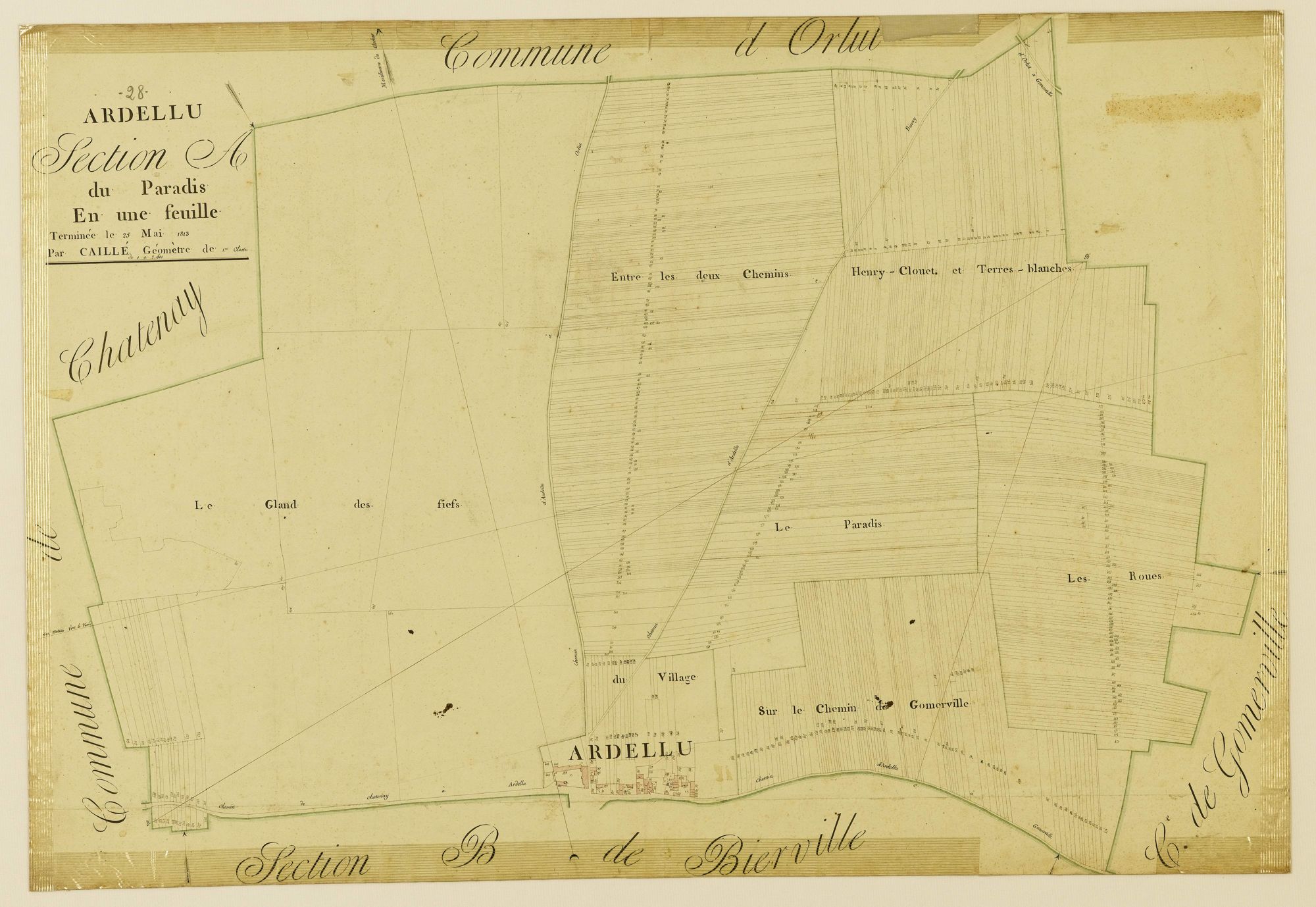 Section A, du Paradis, en une feuille.