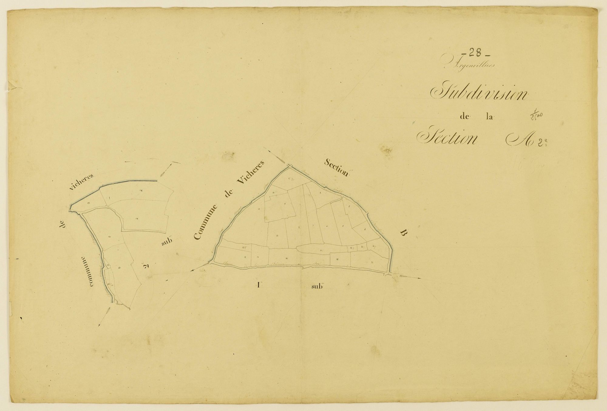 Subdivision de la section A, feuille 2.