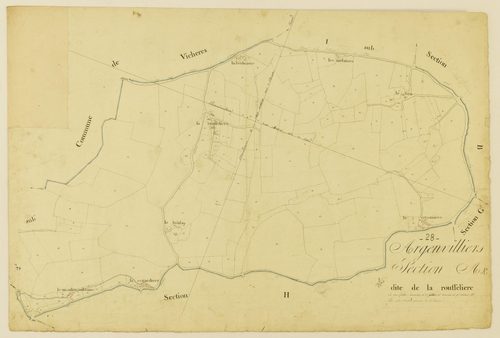 Section A, la Rousseliere, feuille 1 / (...) terminée par Monsieur Morlet, Géomètre de 1ère classe.