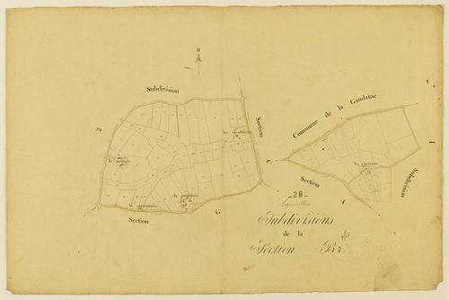 Subdivision de la section B, feuille 2.