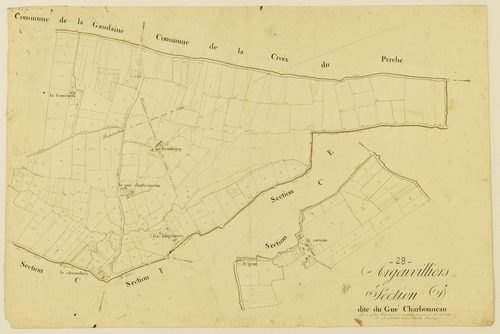 Section D, le Gué Charbonneau / Finie par Monsieur Lefèvre, Géomètre secondaire.