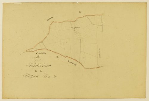 Subdivision de la section F, feuille 2.