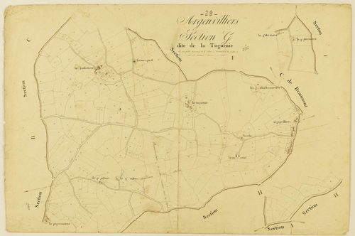 Section G, la Tuguenie / (...) terminée par Monsieur Guerrier, Géomètre secondaire.
