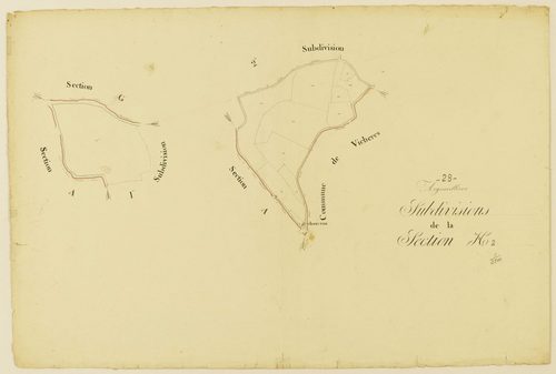 Subdivision de la section H, feuille 2.