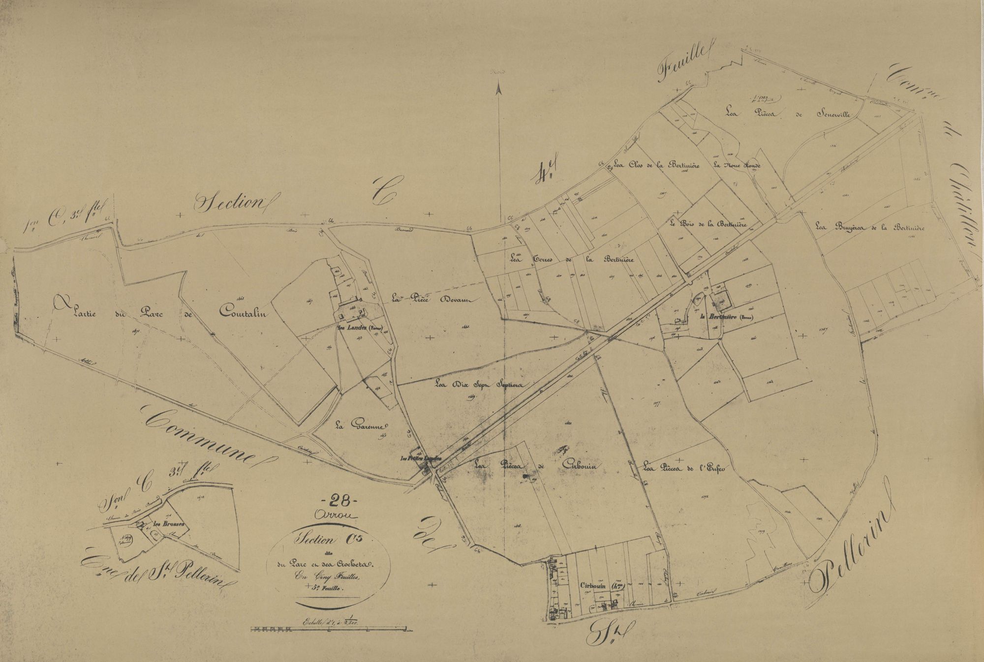 Section C, le Parc et les Crochets, feuille 5.