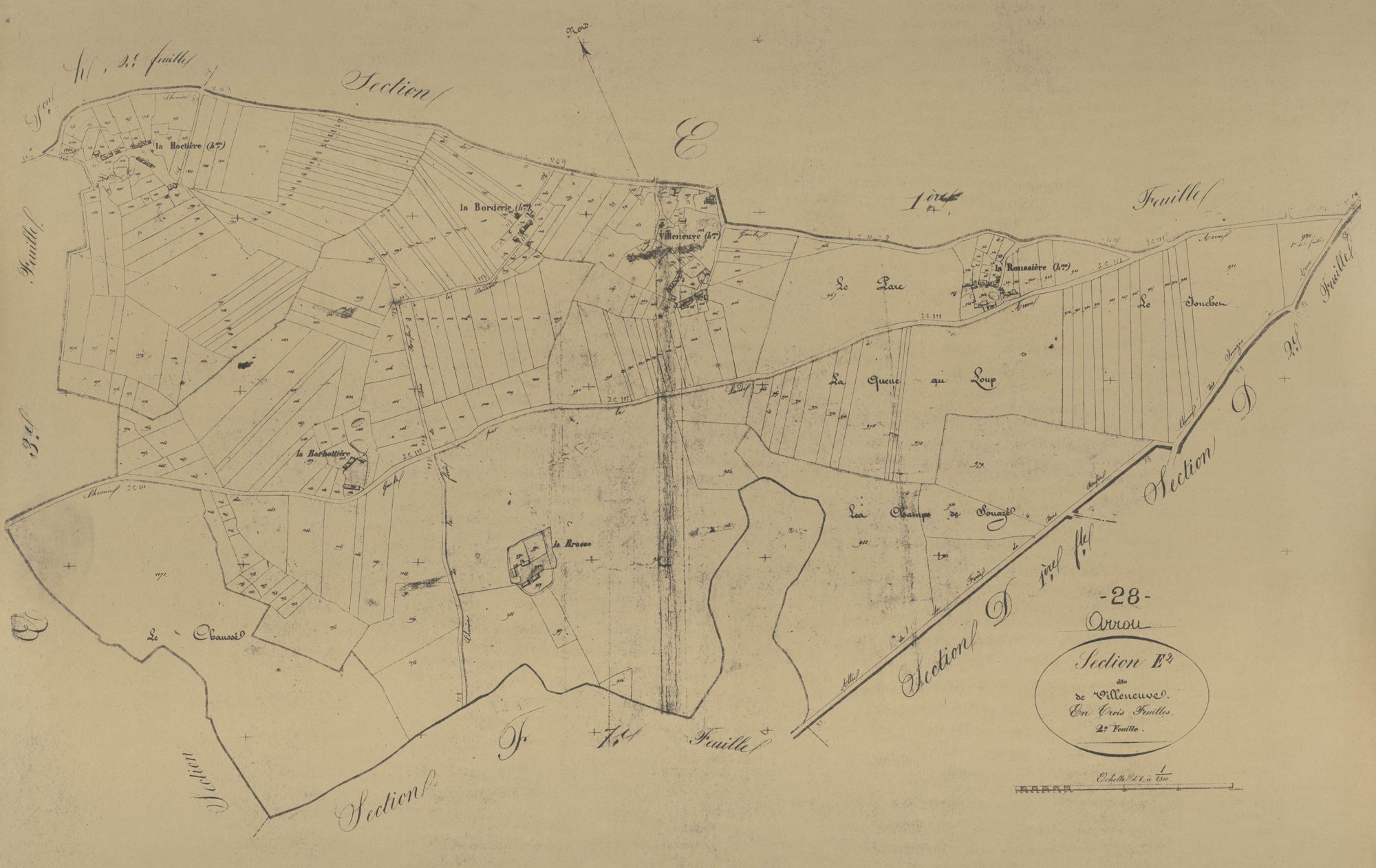 Section E, Villeneuve, feuille 2.