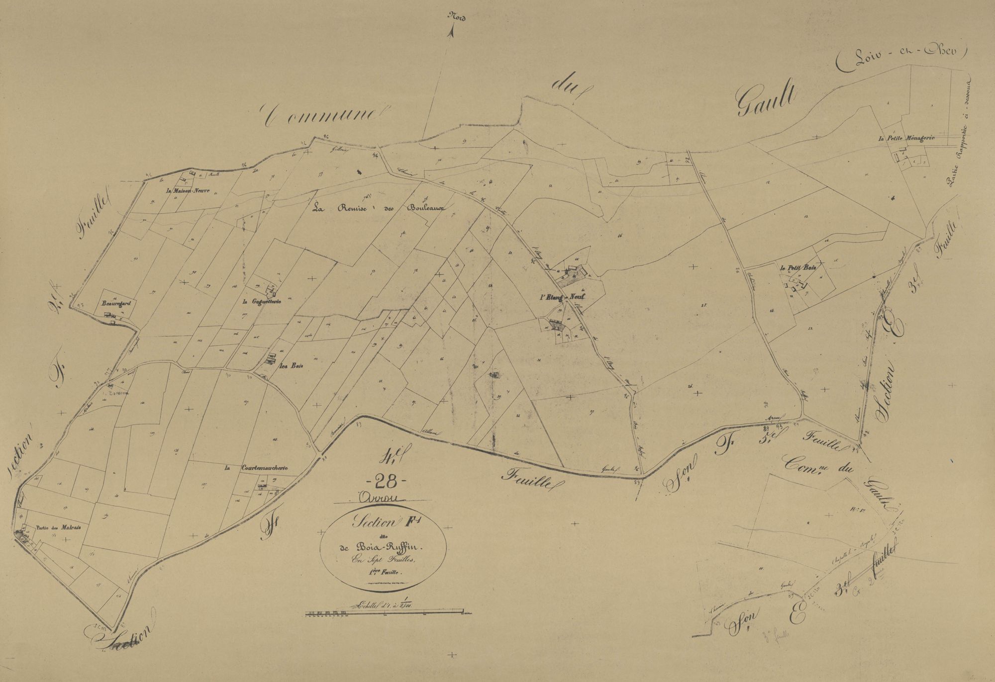 Section F, Bois Ruffin, feuille 1.