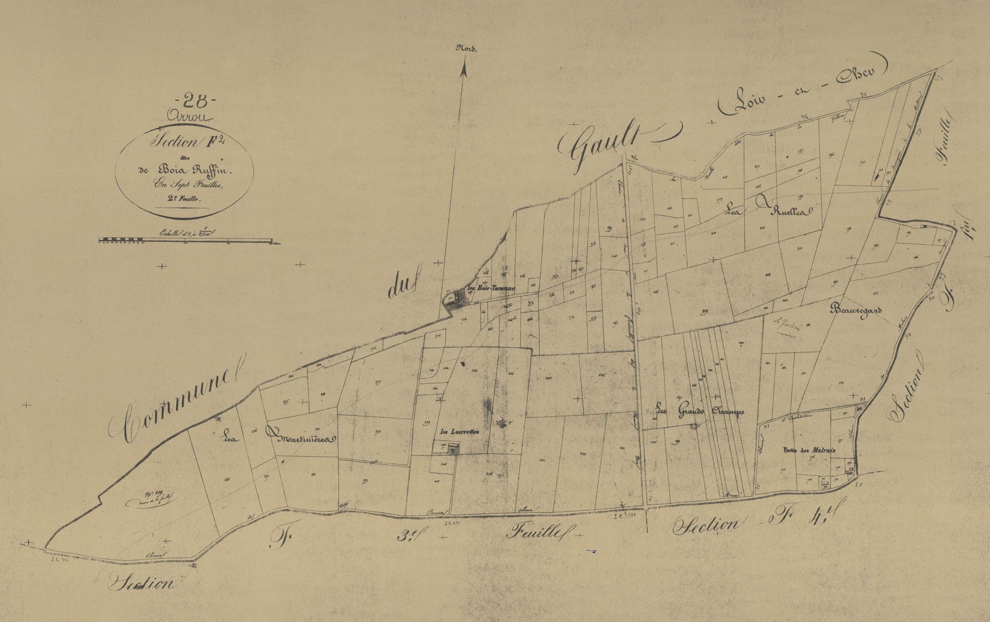 Section F, Bois Ruffin, feuille 2.