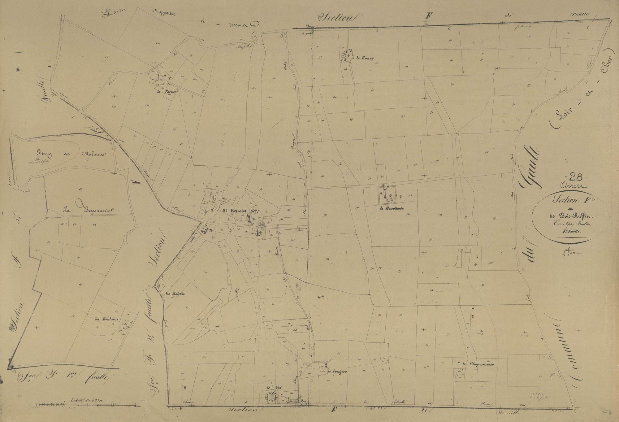 Section F, Bois Ruffin, feuille 4.