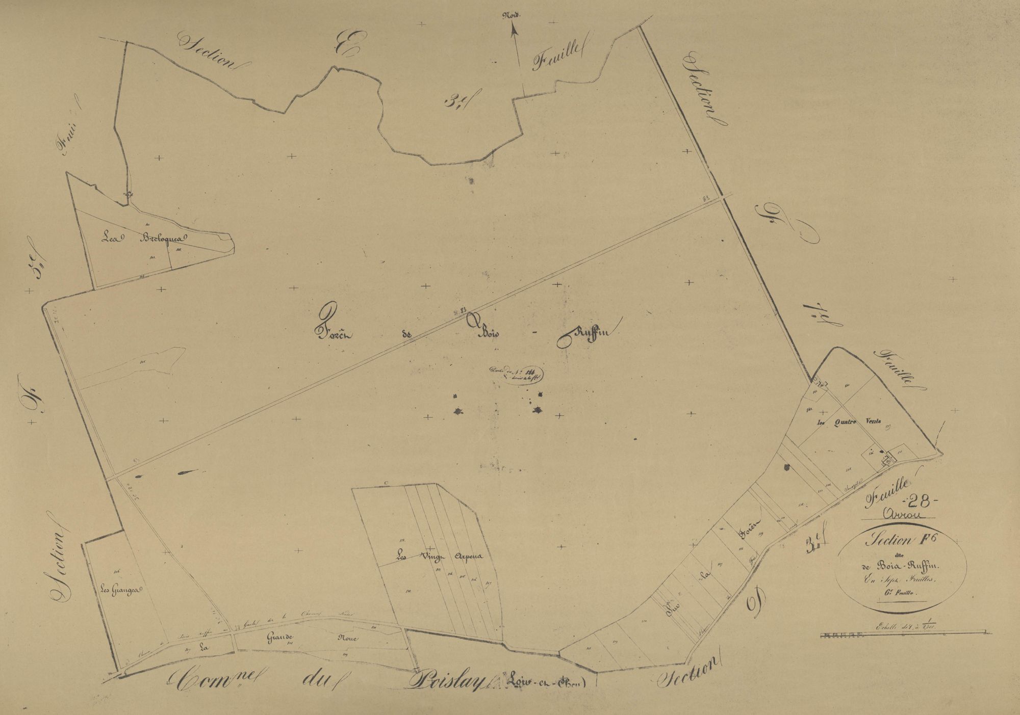 Section F, Bois Ruffin, feuille 6.
