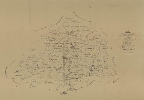 Tableau d'assemblage du plan parcellaire.