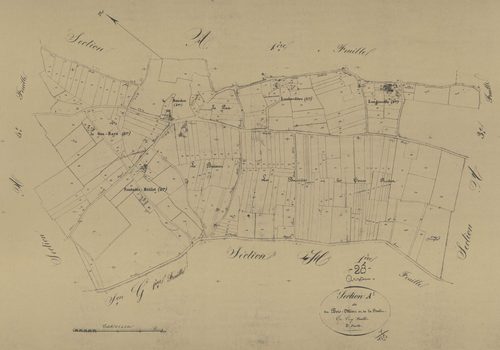Section A, le Bois-Méan et la Forêt, feuille 2.