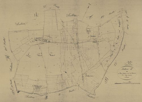 Section A, le Bois-Méan et la Forêt, feuille 3.