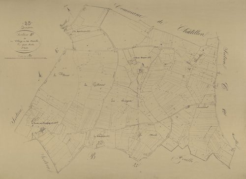 Section B, le Village et les Mesnils, feuille 1.