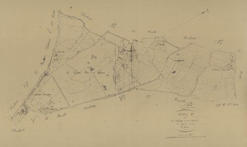 Section B, le Village et les Mesnils, feuille 4.